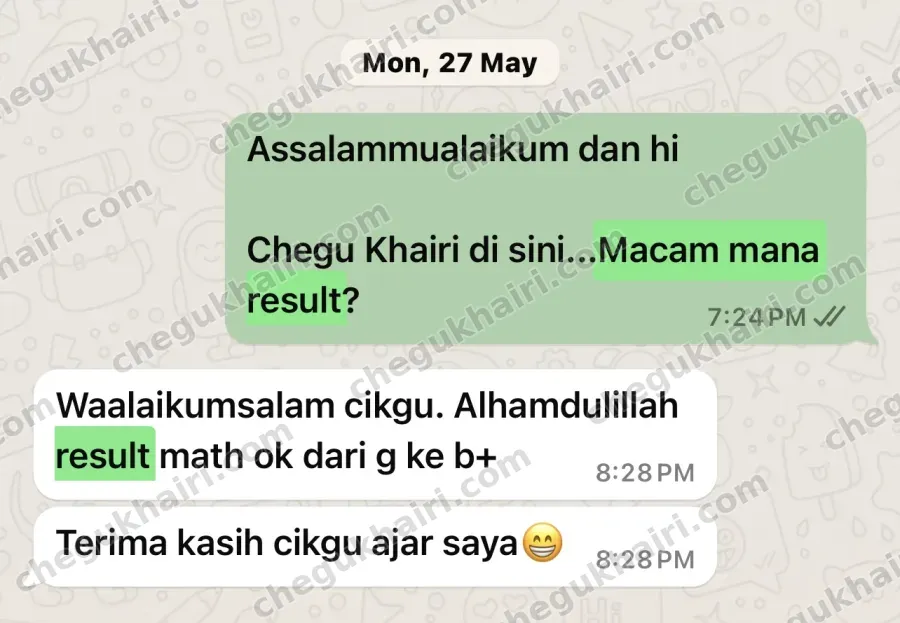 SPM 2023 - Maths from G to B+.